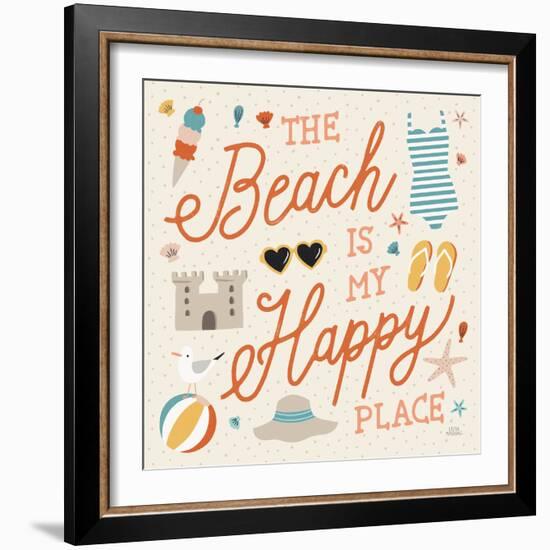 Beach Vibes IV-Laura Marshall-Framed Art Print