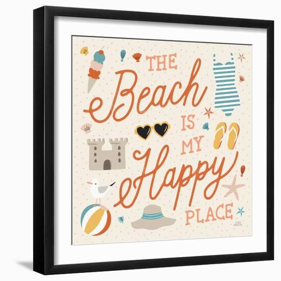 Beach Vibes IV-Laura Marshall-Framed Art Print