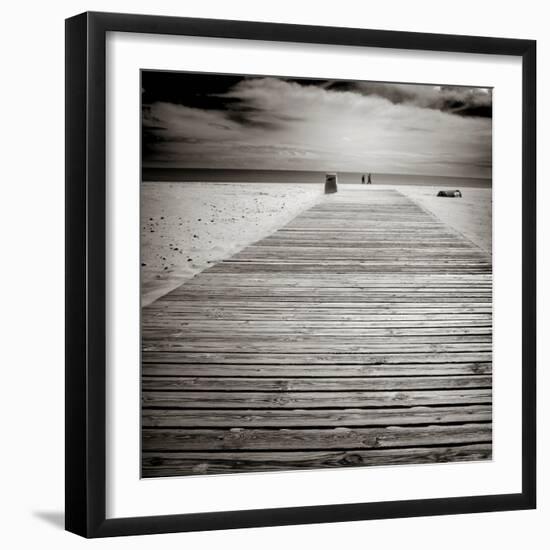 Beach View with Timber Jetty-Luis Beltran-Framed Photographic Print