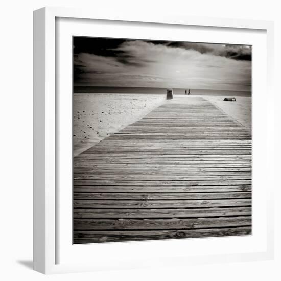 Beach View with Timber Jetty-Luis Beltran-Framed Photographic Print