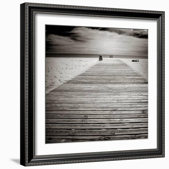 Beach View with Timber Jetty-Luis Beltran-Framed Photographic Print