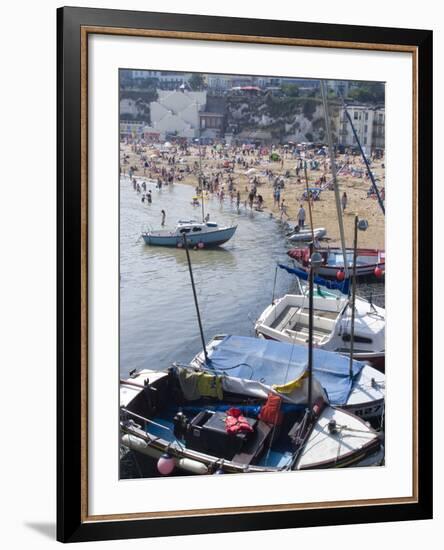 Beach, Viking Bay, Broadstairs, Kent, England, United Kingdom, Europe-Ethel Davies-Framed Photographic Print