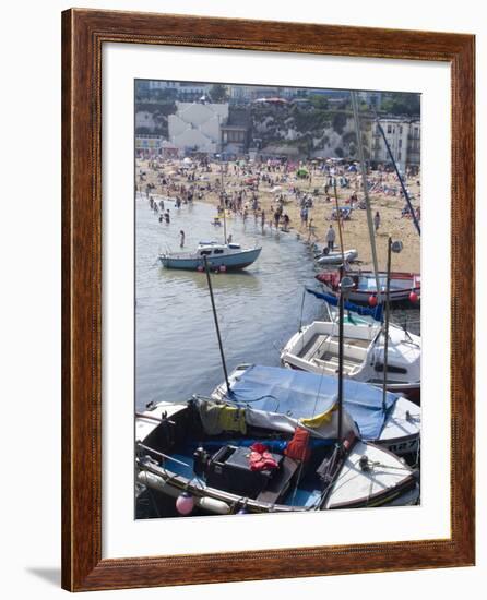 Beach, Viking Bay, Broadstairs, Kent, England, United Kingdom, Europe-Ethel Davies-Framed Photographic Print