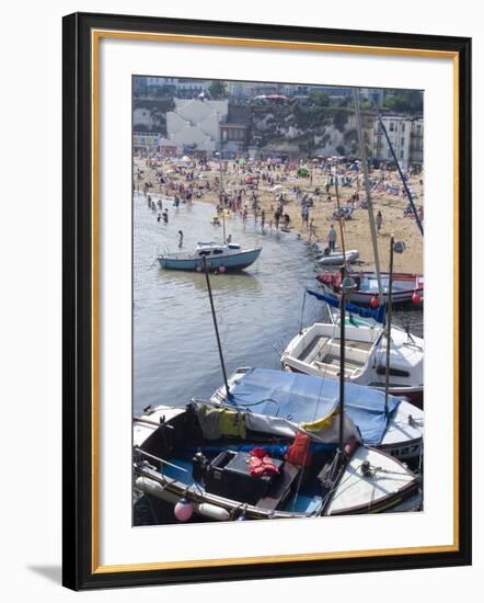 Beach, Viking Bay, Broadstairs, Kent, England, United Kingdom, Europe-Ethel Davies-Framed Photographic Print