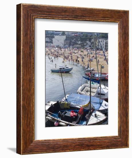 Beach, Viking Bay, Broadstairs, Kent, England, United Kingdom, Europe-Ethel Davies-Framed Photographic Print