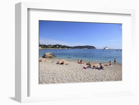 Beach, Villefranche Sur Mer, Cote D'Azur, French Riviera, Alpes Maritimes-Wendy Connett-Framed Photographic Print