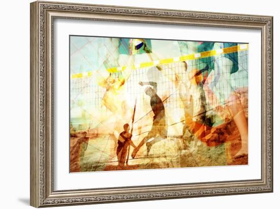 Beach Volleyball 1-THE Studio-Framed Giclee Print