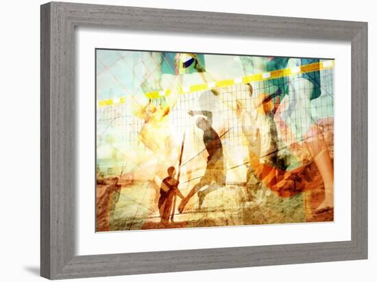 Beach Volleyball 1-THE Studio-Framed Giclee Print