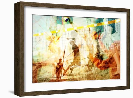 Beach Volleyball 1-THE Studio-Framed Giclee Print