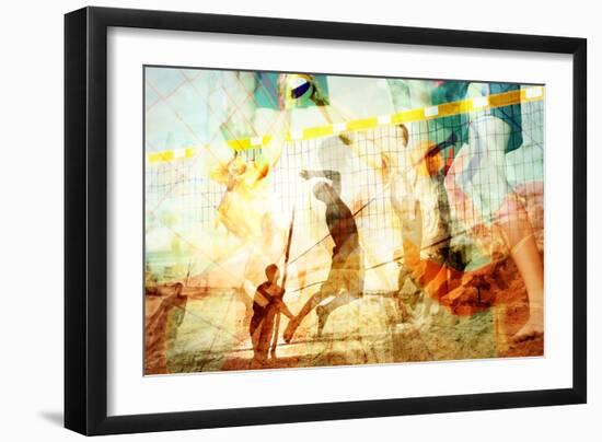 Beach Volleyball 1-THE Studio-Framed Giclee Print