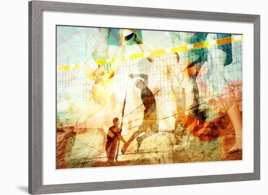 Beach Volleyball 1-THE Studio-Framed Giclee Print