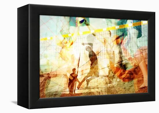 Beach Volleyball 1-THE Studio-Framed Premier Image Canvas