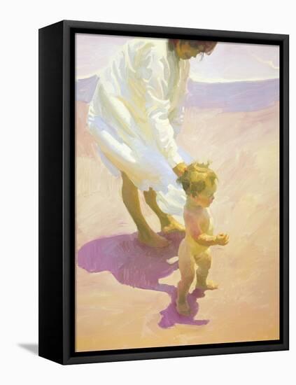 Beach Walk-John Asaro-Framed Premier Image Canvas