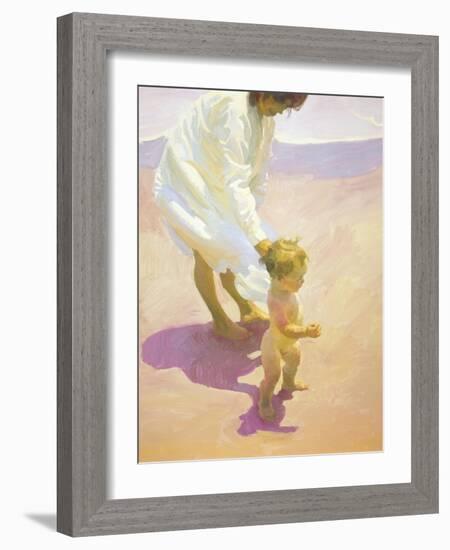 Beach Walk-John Asaro-Framed Giclee Print