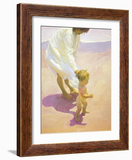 Beach Walk-John Asaro-Framed Giclee Print