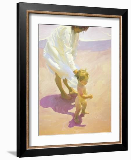 Beach Walk-John Asaro-Framed Giclee Print