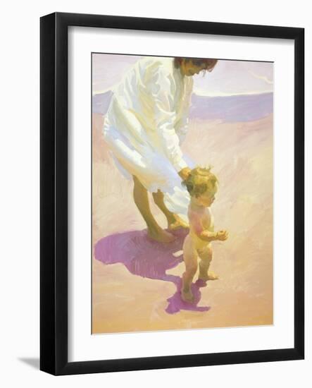 Beach Walk-John Asaro-Framed Giclee Print