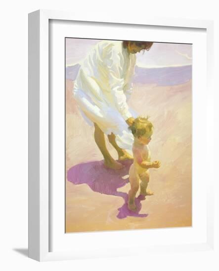 Beach Walk-John Asaro-Framed Giclee Print