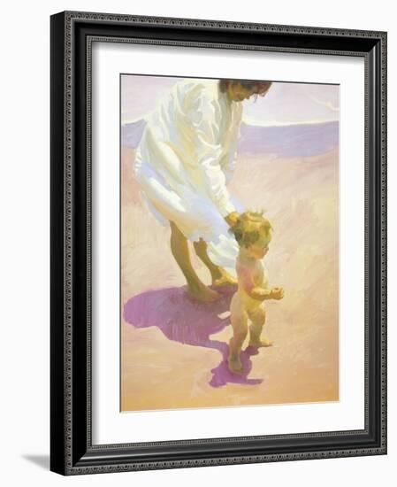 Beach Walk-John Asaro-Framed Giclee Print