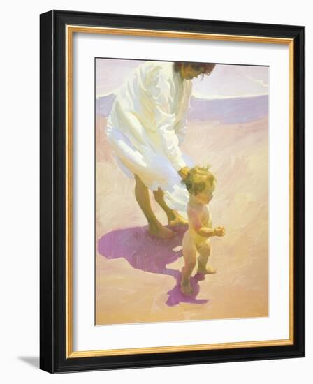 Beach Walk-John Asaro-Framed Giclee Print