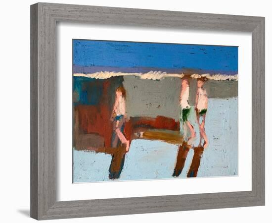 Beach Walkers I-Erin McGee Ferrell-Framed Art Print