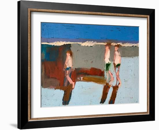 Beach Walkers I-Erin McGee Ferrell-Framed Art Print