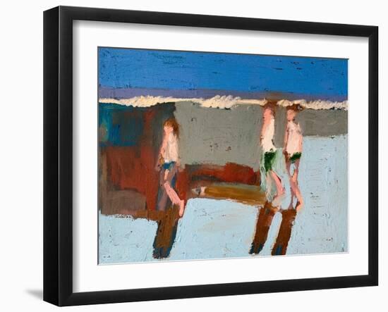 Beach Walkers I-Erin McGee Ferrell-Framed Art Print