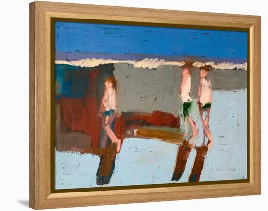 Beach Walkers I-Erin McGee Ferrell-Framed Stretched Canvas