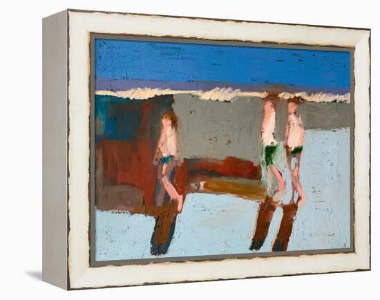 Beach Walkers I-Erin McGee Ferrell-Framed Stretched Canvas