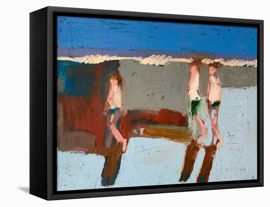 Beach Walkers I-Erin McGee Ferrell-Framed Stretched Canvas