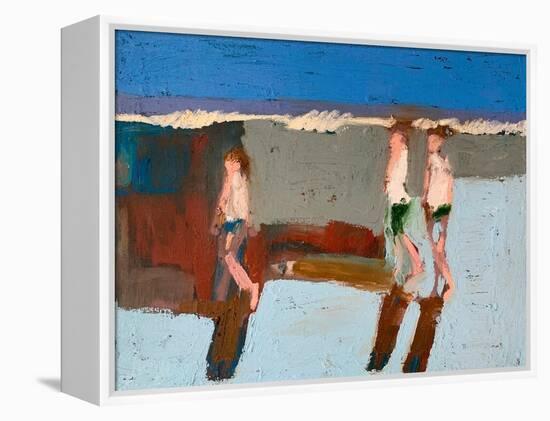 Beach Walkers I-Erin McGee Ferrell-Framed Stretched Canvas