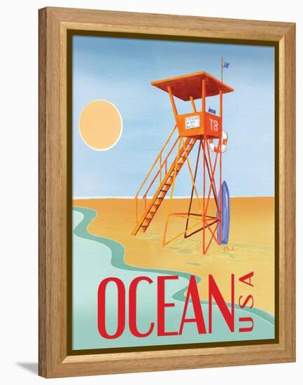 Beach Watch II-Paul Brent-Framed Stretched Canvas