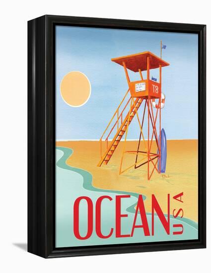 Beach Watch II-Paul Brent-Framed Stretched Canvas