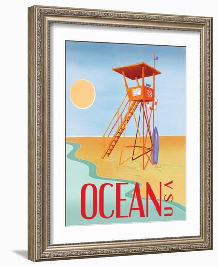 Beach Watch II-Paul Brent-Framed Art Print