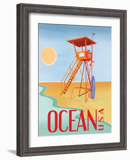 Beach Watch II-Paul Brent-Framed Art Print