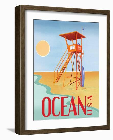 Beach Watch II-Paul Brent-Framed Art Print