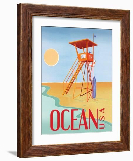 Beach Watch II-Paul Brent-Framed Art Print