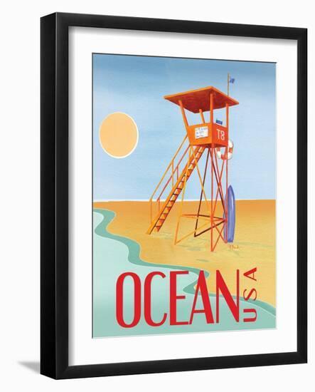 Beach Watch II-Paul Brent-Framed Art Print