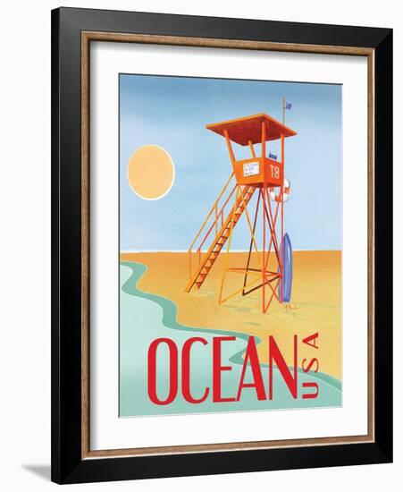 Beach Watch II-Paul Brent-Framed Art Print