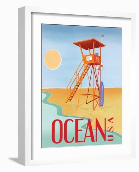 Beach Watch II-Paul Brent-Framed Art Print
