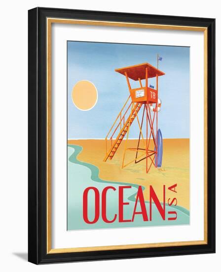 Beach Watch II-Paul Brent-Framed Art Print