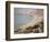 Beach with Boats at Etretat, 1883-Claude Monet-Framed Giclee Print