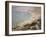 Beach with Boats at Etretat, 1883-Claude Monet-Framed Giclee Print