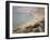 Beach with Boats at Etretat, 1883-Claude Monet-Framed Giclee Print