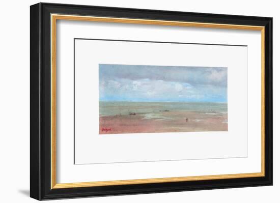 Beach with Dunes-Edgar Degas-Framed Collectable Print