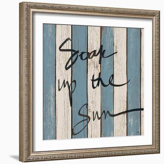 Beach Words I-Elizabeth Medley-Framed Art Print