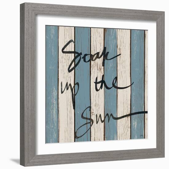 Beach Words I-Elizabeth Medley-Framed Art Print