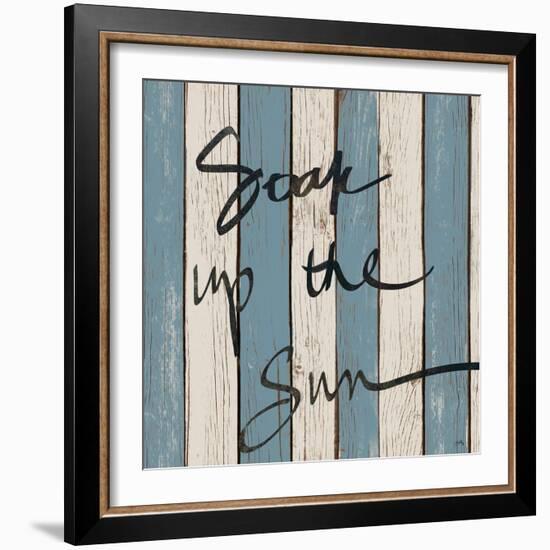 Beach Words I-Elizabeth Medley-Framed Art Print