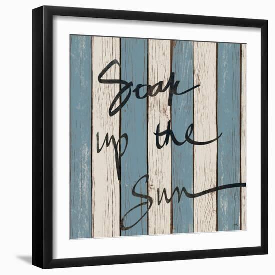 Beach Words I-Elizabeth Medley-Framed Art Print