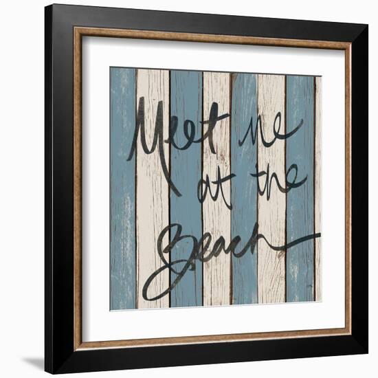 Beach Words II-Elizabeth Medley-Framed Art Print